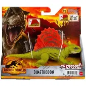 Mattel Jurassic World Extreme Damage Feature Dino Dimetrodon, 3 jaar, Meerkleurig