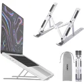 Voomy Office T3 - Laptop Standaard Verstelbaar - Zilver