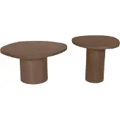 Starfurn Salontafel Mirre | Walnut (Bruin, 70-50x34-45x70-50cm)