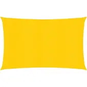 vidaXL Zonnezeil 160 g/m² rechthoekig 6x8 m HDPE geel