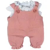 Miniland poppenkleding salopette en blouse 32cm - poppenoutfit.