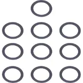 Wheels Manufacturing Wheels mfg spacer 1.0mm voor sram dub 29mm as 10 stuks