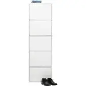 Kare design Schoenenkast Caruso wit 5 laden