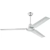 WESTINGHOUSE plafondventilator Industrial, zilver, stil, 142 cm Industrial, alu / grijs / zink, Woon-/ Eetkamer, metaal, Modern
