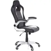 Hjh OFFICE GAME SPORT - Gamestoel Zwart / Wit / Grijs