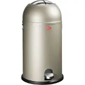 Wesco Kickmaster Prullenbak | Pedaalemmer | 33 Liter | Metaal - Nieuwzilver | Afvalemmer - Made in Germany