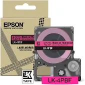 Epson LK-4PBF tape zwart op fluorescerend roze 12 mm (origineel)