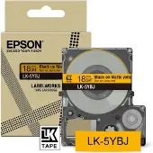 Epson C53S672075 - Black on yellow - - LabelWorks LW-C410 - 1.8 cm