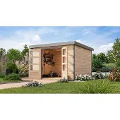 Karibu Gartenhaus Hybridhuis Metalen Jupiter 5, onbehandeld, 298,5x242,5x209 cm