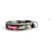 EzyDog classic neopreen halsband, groen camouflage, maat M