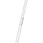 Munk aluminium schuifladder, 2-delig, zonder dwarsbalk, 2x12 treden