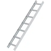 Munk aluminium dakladder, 7 treden, aluminium