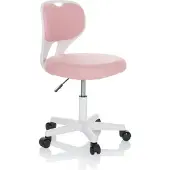 Hjh OFFICE Kinder bureaustoel KIDDY TOP W Roze