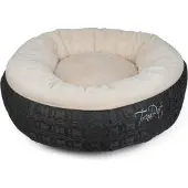 Trendpet 25943, Kussen voor huisdieren, voor binnen, geschikt voor katten/honden, beige, grijs, rond, effen kleur