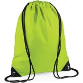 Bagbase Premium Gymsac Sporttas - 11 Liter Lime Green