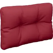 vidaXL Palletkussen 50x40x12 cm stof wijnrood