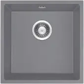 Deante - CORDA granieten spoelbak, 1 kom, hangend model, 44x44 cm, metallic grijs