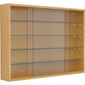 VCM Holz Glas Hängevitrine Wandvitrine Sammel Deko Sammler Vitrine Drivalo L