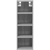 vidaXL Bovenkast Riga 20x29,5x60 cm bewerkt hout grijs sonoma eikenkleurig
