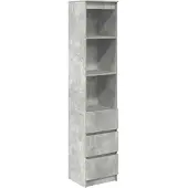 vidaXL Highboard 37,5x35x180 cm spaanplaat betongrijs
