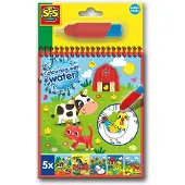 SES Creative - Kleuren met water kleurboek Boerderij - (S00132)