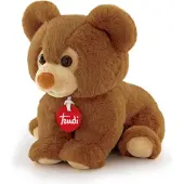 Trudi Puppy Knuffel Teddybeer 19 cm - Hoge kwaliteit pluche knuffel - Knuffelbeer voor jongens en meisjes - Bruin - 16x17x19 cm maat S