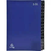 Exacompta Tabbladen A4 Blauw Karton 24 x 34 cm