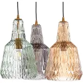 LINDBY Hanglampe , Belarion, dimbare, Meerkleurig, Woonkamer, Glas, Vintage / Retro