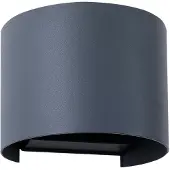 LINDBY - Dara Round LED Smart Buiten Wandlamp Grijs