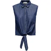 JDY Blouse 'JDYKAI' blauw denim