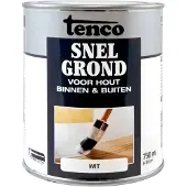 Tenco Snelgrond Grondverf - Hout Binnen En Buiten - Wit - 0,75l