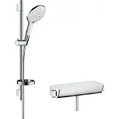 Hansgrohe Raindance Select S - Douchecombinatie 0,65 m met handdouche Raindance Select S 150 3jet, wit/chroom 27036400