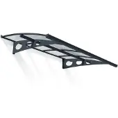 Palram - Canopia Palram | - Veranda- En Deurluifel Herald - Helder - Donkergrijs - 139x223cm