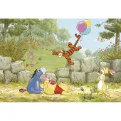Overig Winnie Pooh Fotobehang Ballooning - Meerkleurig - 2,54m X 368cm
