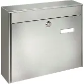 Burg wachter Burg-wächter Wandbrievenbus Borkum 3878 Ni - Staal - Inox - 36,2x32,2x10cm