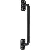 Alberts Eenvoudige Deurtrek - Staal Zwart Gepoedercoat - Rechte Greep - 275x32mm