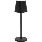 Securit - Tafellamp Oplaadbaar - Feline | 12-15 hrs Brandduur | Dimbaar | Draadloos | 38cm | Zwart