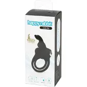 Happy Rabbit - vibrerende cockring met testikelring - oplaadbaar waterdicht