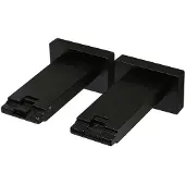DecoMode - Plafondsteun - Design - Zwart - 8 Cm - 2 Stuks