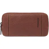Piquadro Cronus Toilettas Leer 19.5 cm bruin