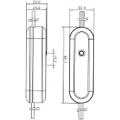 SPL Push Snoerdimmer Trailing Edge LED 0-50W wit