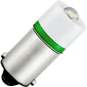 Schiefer BA9s LED Lamp | 0.48W 24V 20mA Groen | 10x23.5mm | 10 stuks