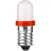 Schiefer E10 LED Lamp | 0.48W 24V 20mA Rood | 8.5x28mm | 10 stuks