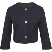 s.Oliver Boxy fit korte blazer in een viscoseriemix