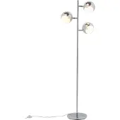 Kare Vloerlamp CALOTTA, chroom / zilver, Woon-/ Eetkamer, metaal, Modern, vloerlamp