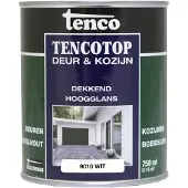 Tenco Houtbeschermingsbeits Hoogglans Wit 9010 0,75l