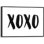 Overig Schilderij Xoxo - Zwart-wit - Mdf - Slim Frame 30x20cm
