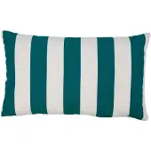 2lif Lef grote streep buitenkussen petrol 30x50cm