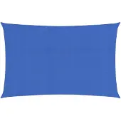 vidaXL Zonnezeil 160 g/m² rechthoekig 4x7 m HDPE blauw