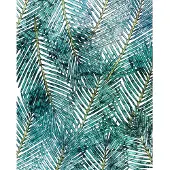 Overig Fotobehang Palm Canoppy - Groen - 2,50m X 200cm